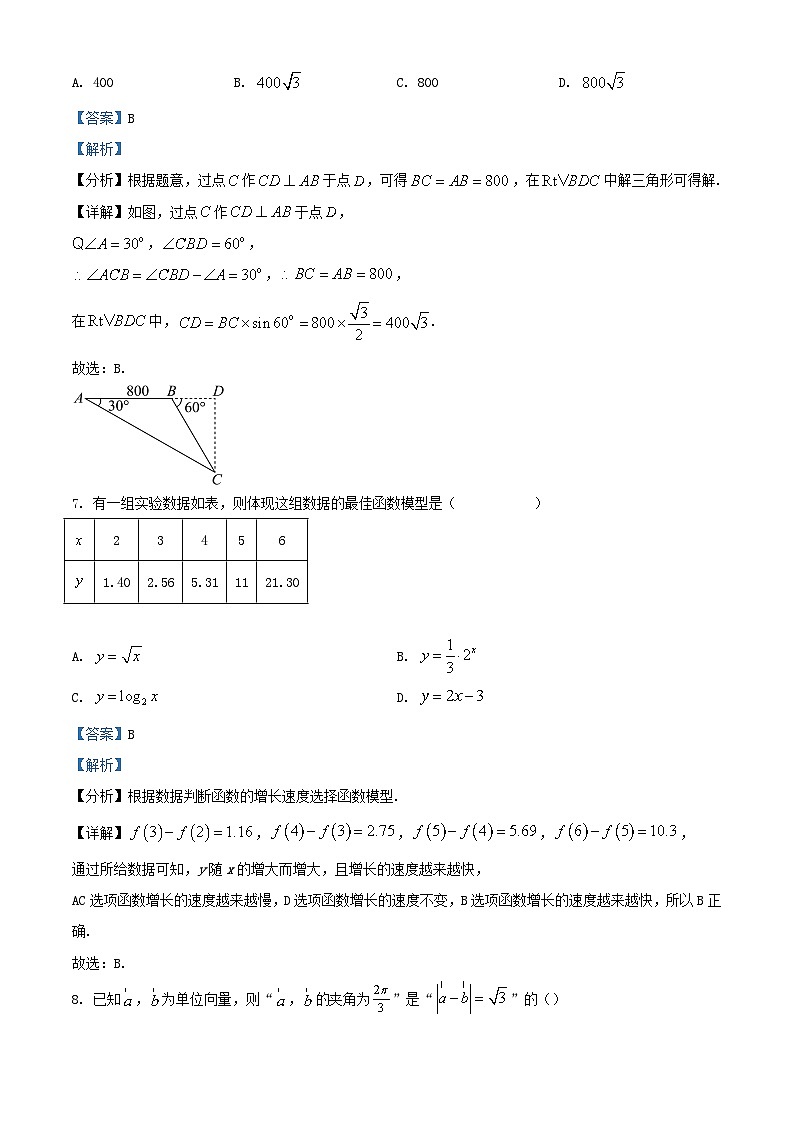 浙江省杭州市2023_2024学年高二数学下学期6月学考模拟试题含解析第3页