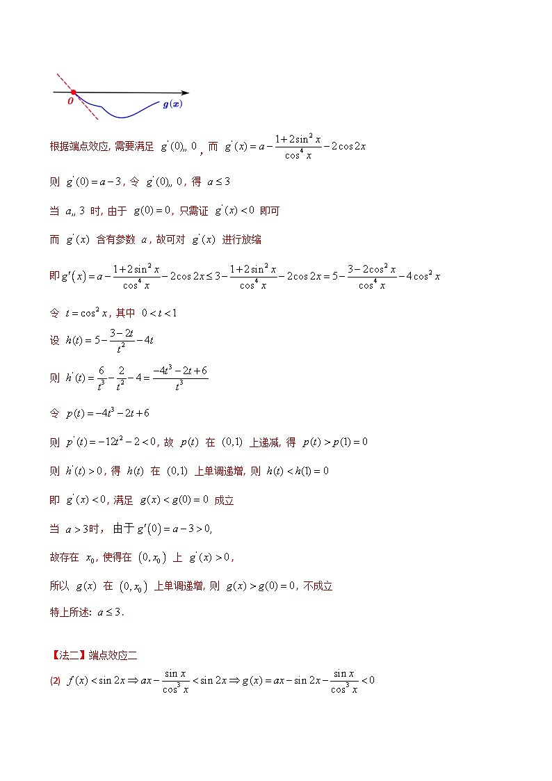 题型05 3类导数综合问题解题技巧（端点效应（必要性探索）、洛必达法则、拉格朗日中值定理）（解析版）第3页