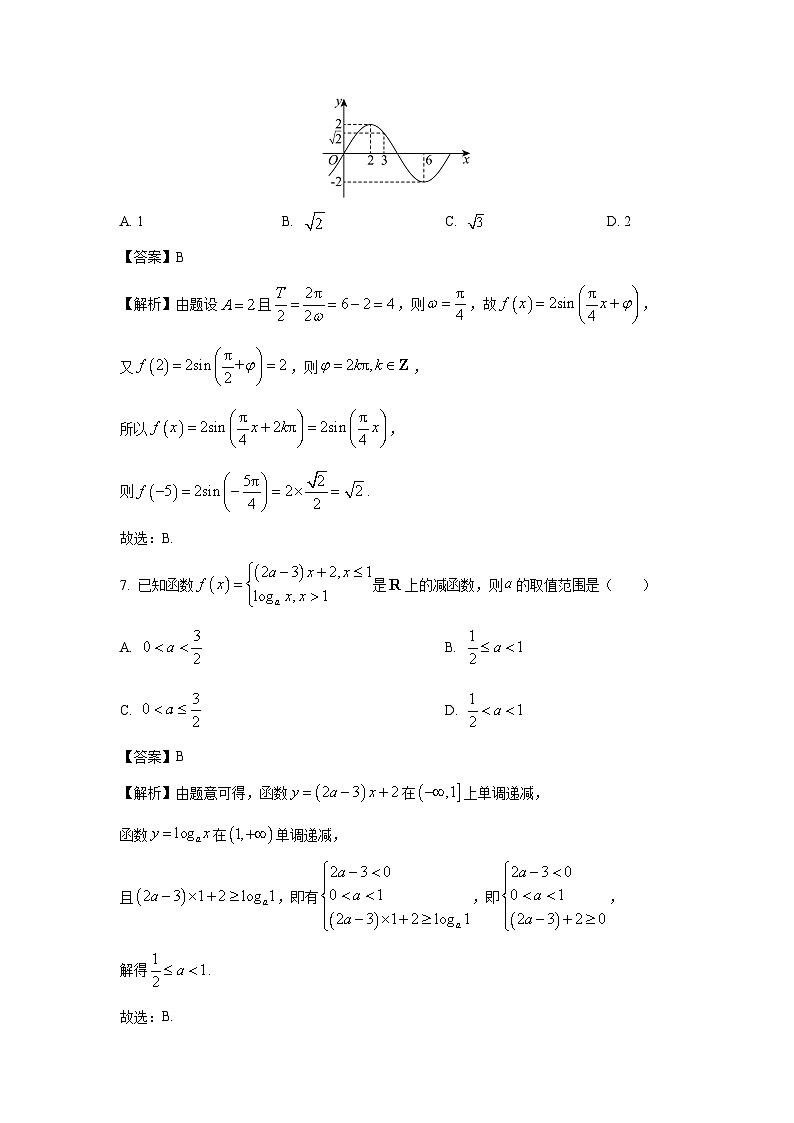 浙江省杭州市下沙区杭四吴山2024-2025学年高一上学期期末数学试题（解析版）第3页