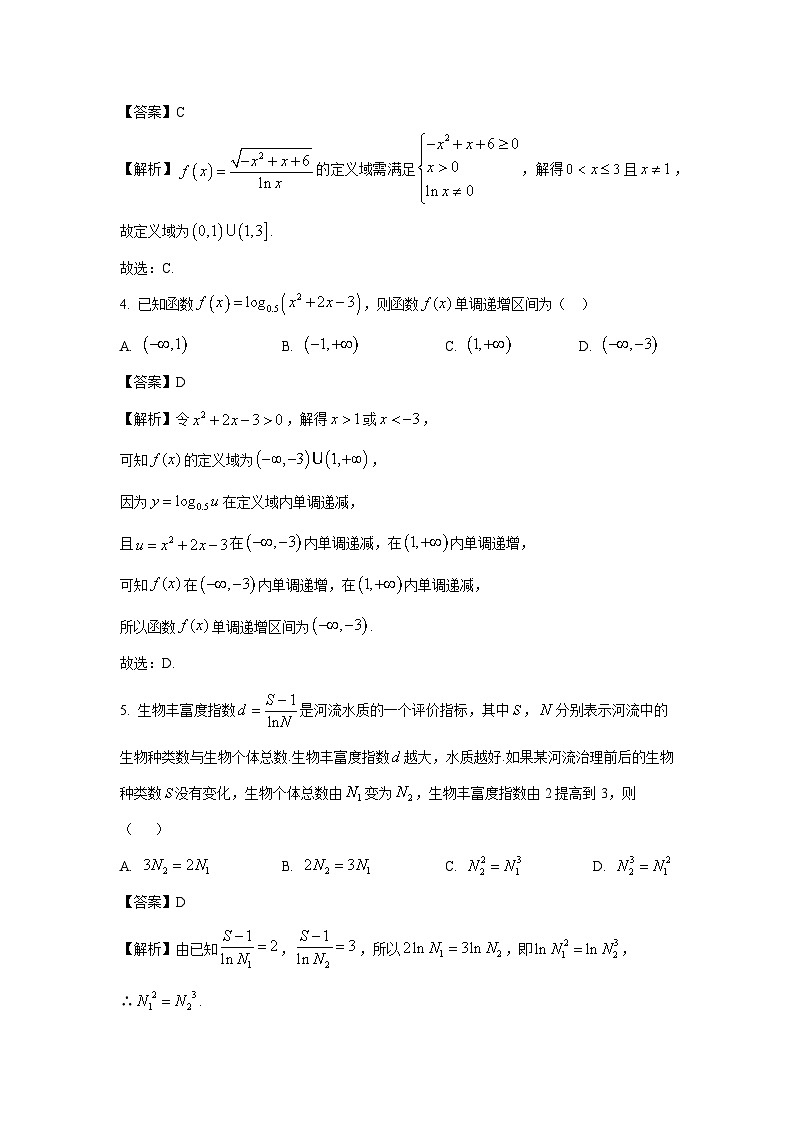 四川省眉山市仁寿县2024-2025学年高一上学期1月期末联考数学试卷（解析版）第2页