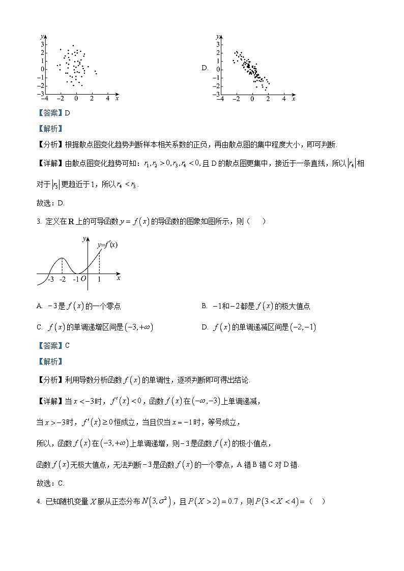 天津大学附属中学2024-2025学年高二下学期5月期中考试数学试题（原卷版+解析版）第2页