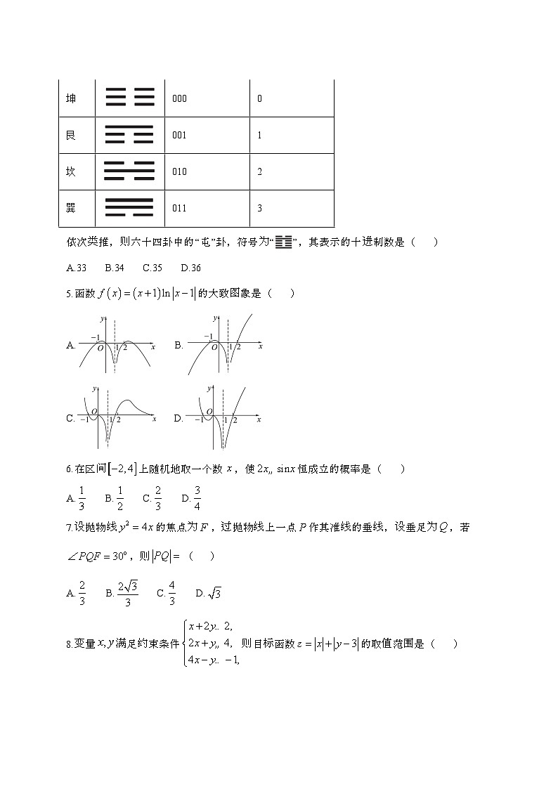 2024届 四川成都高三高考适应性考试数学(文)模拟试题(带解析)第2页