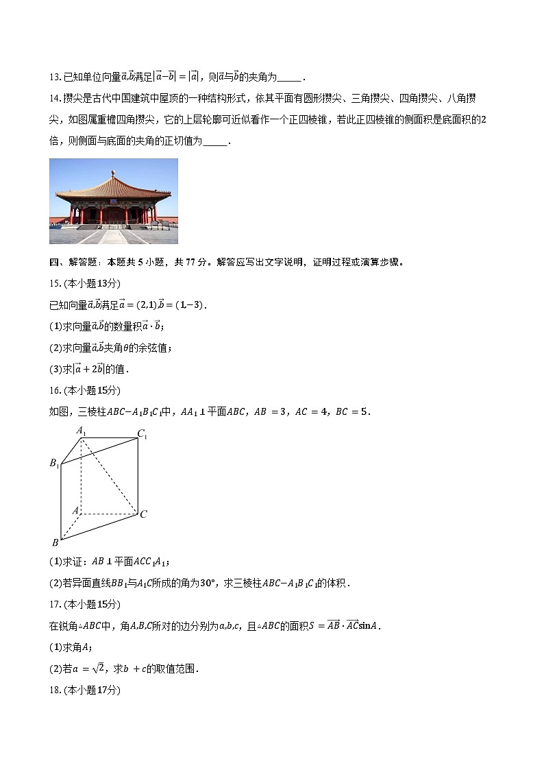 2024-2025学年广东省深圳市深圳实验学校高中园、惠州市惠东县惠东高级中学高一下学期第二阶段联考数学试卷（含答案）第3页