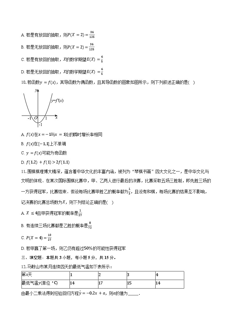 2024-2025学年内蒙古自治区锡林郭勒盟太仆寺旗宝昌第一中学高二下学期期中考试数学试卷（含答案）第2页