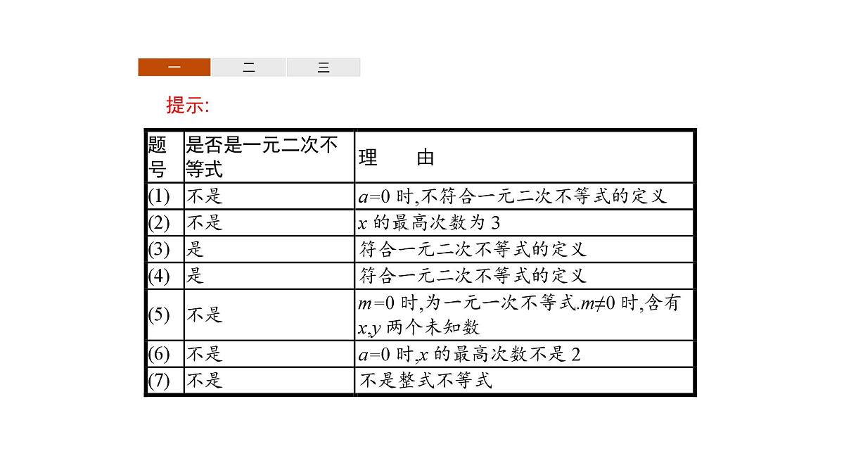 人教B版高一下册数学必修一2.2.3一元二次不等式的解法【课件】第8页