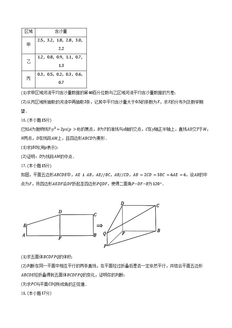 江西省上进联考2025届高三下学期5月高考适应性大练兵联考数学试卷（含答案）第3页