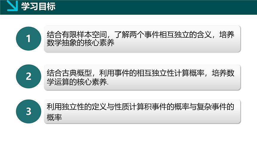 10.2 事件的相互独立性（同步课件）-2024-2025学年高一数学（人教A版2019必修第二册）第2页