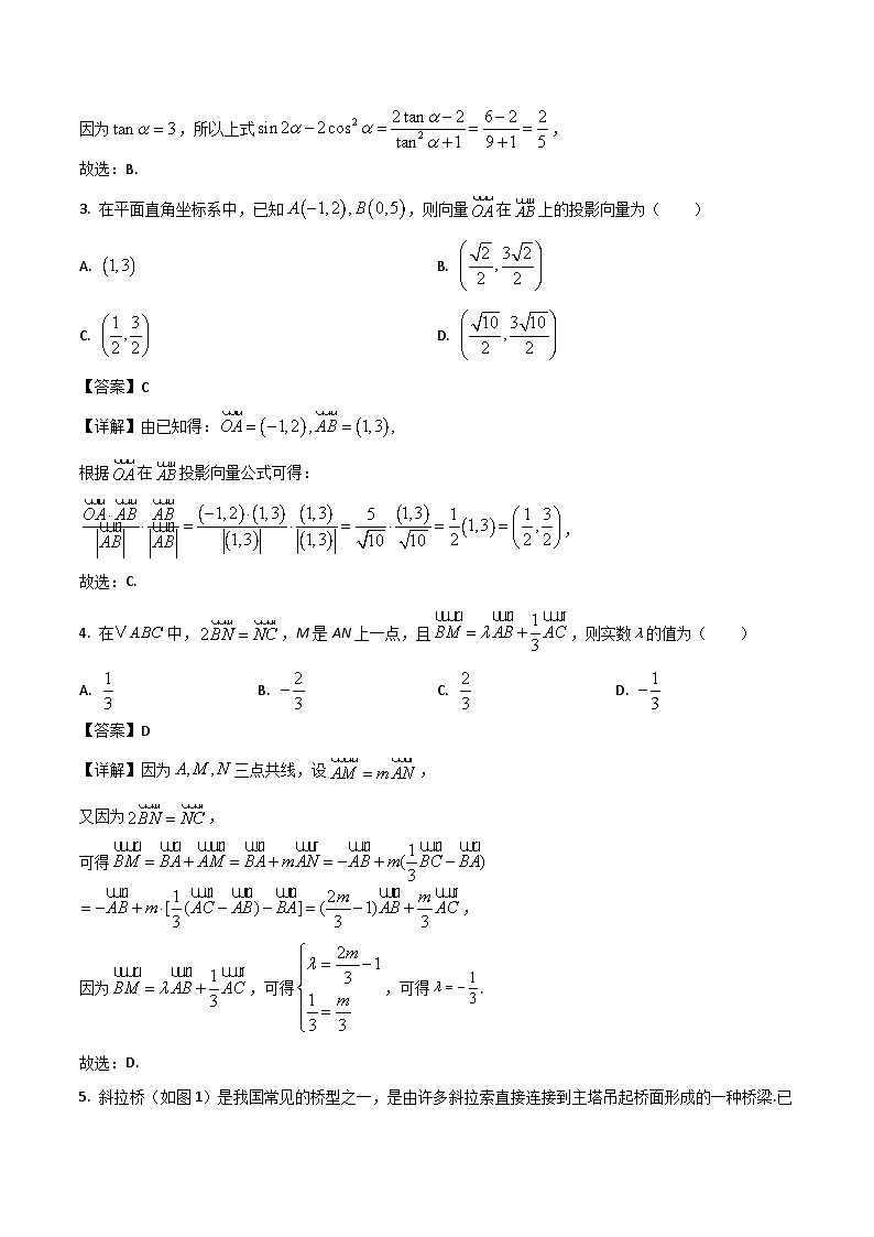 山东省烟台市2024-2025学年高一下学期期中学业水平诊断数学试题（Word版附解析）第2页