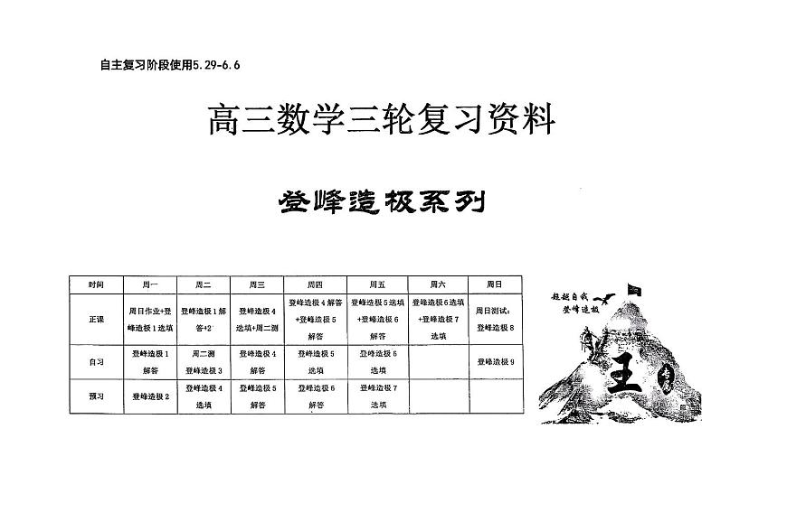 河北省衡水中学2025届高三下学期6月押题密卷数学试题（PDF版附解析）第1页