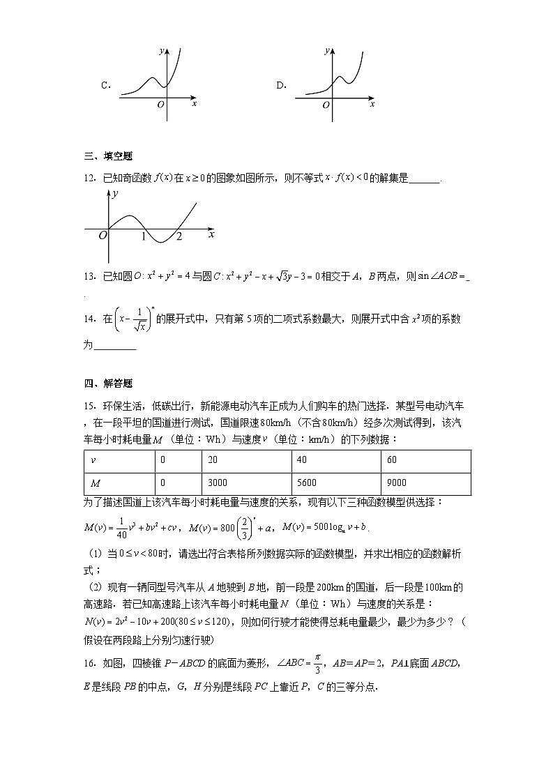 湖北省部分高中协作体2025届高三下学期联考（三模） 数学试题（含解析）第3页