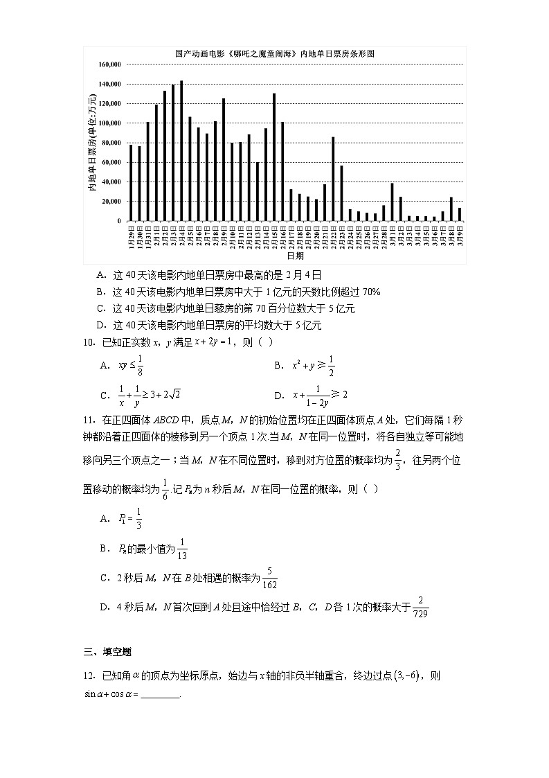 福建省漳州市2025届高三第四次质检 数学试卷（含解析）第2页
