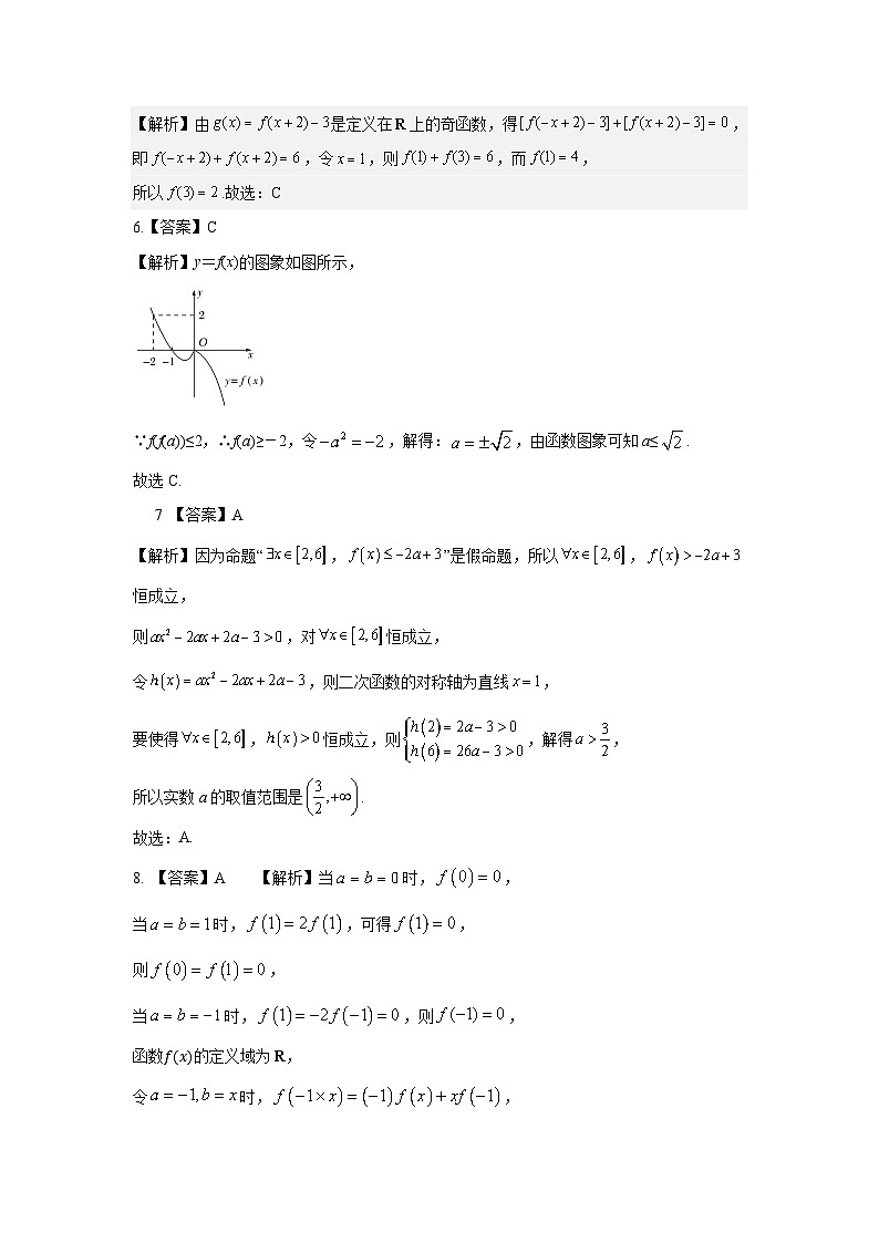 高二数学月考试题 答案第2页