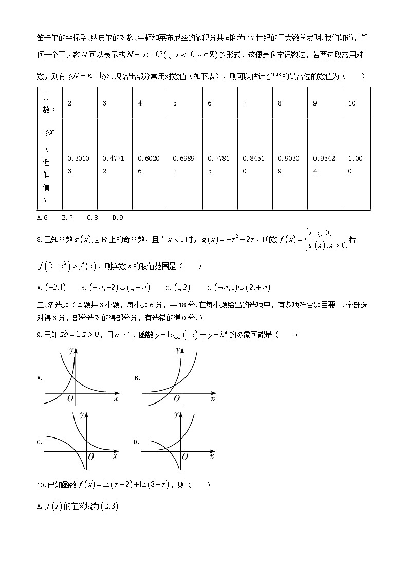 湖南省长沙市2024_2025学年高一数学上学期期中检测试卷含解析第2页