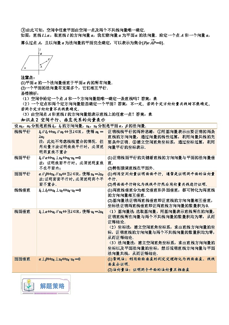 （暑假班-基础班）2025年人教A版高二数学暑假讲义第08讲 用空间向量研究直线、平面的位置关系+课后巩固练习+随堂检测（原卷版）第2页