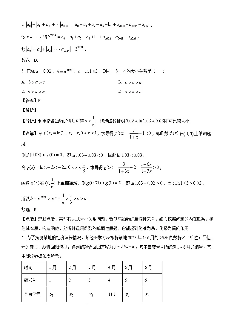 山东省聊城市某校2024-2025学年高二下学期第二次月考数学试题（解析）第3页