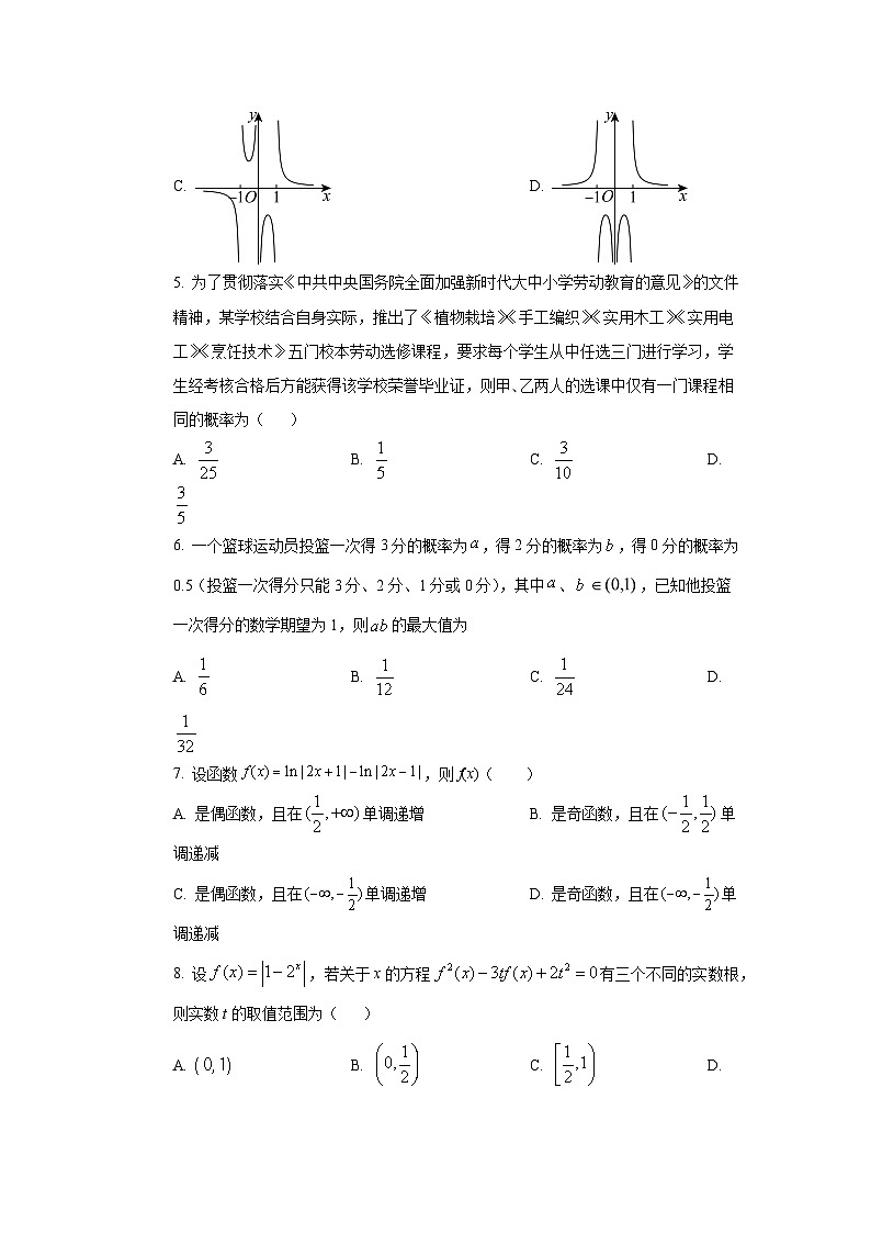 山西省临汾市侯马市第一中学2023-2024学年高二下学期期末考试数学试题第2页