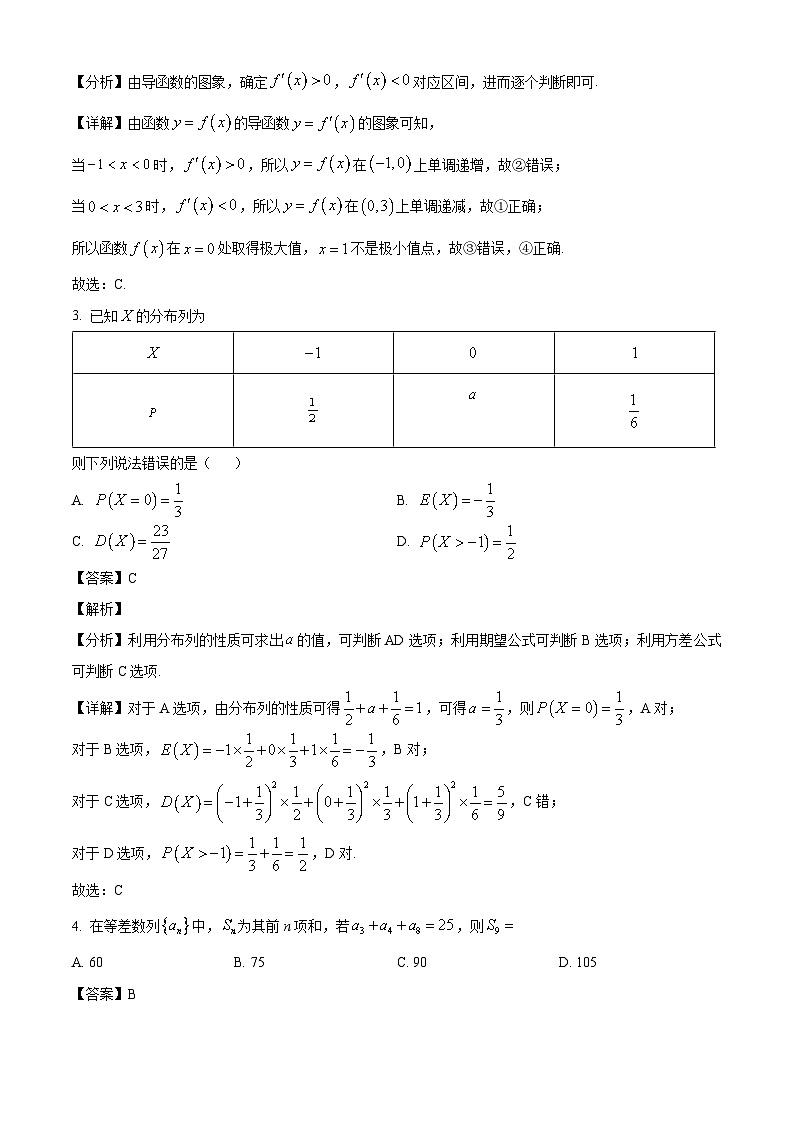 广东省八校联盟2024-2025学年高二下学期教学质量检测（二） 数学试卷（解析）第2页