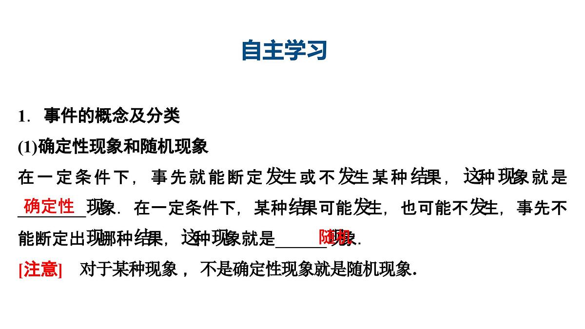 苏教版高中数学必修第二册-15.1 随机事件和样本空间【课件】第4页