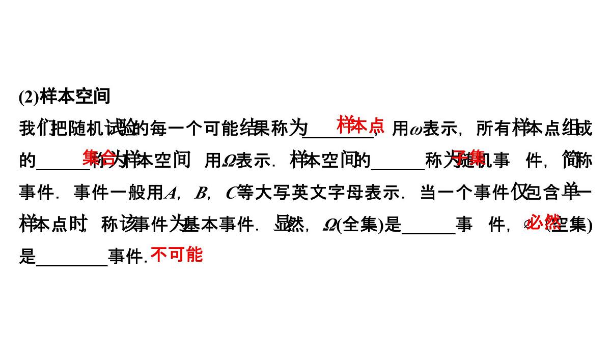 苏教版高中数学必修第二册-15.1 随机事件和样本空间【课件】第5页
