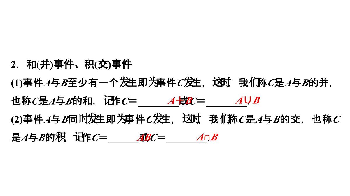 苏教版高中数学必修第二册-15.1 随机事件和样本空间【课件】第7页