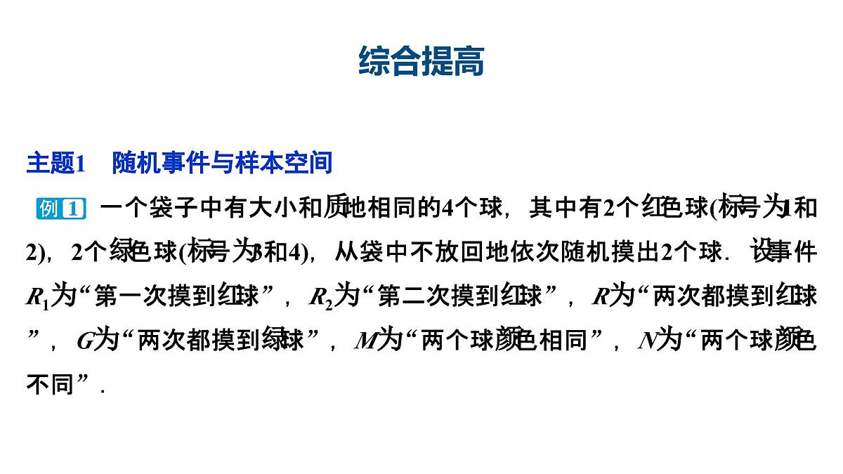 苏教版高中数学必修第二册-第15章 概率章末复习【课件】第4页