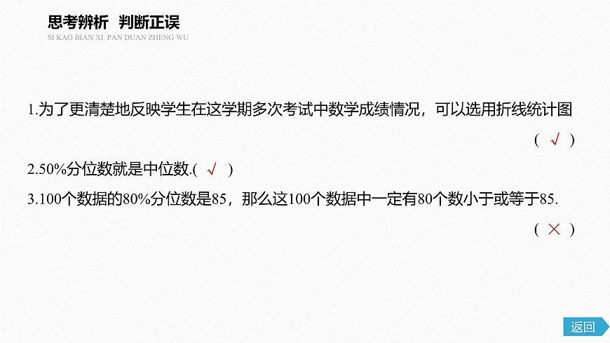 新人教版高中数学必修第二册-9.2 用样本估计总体 第2课时 总体取值规律的估计、总体百分位数的估计【课件】第7页