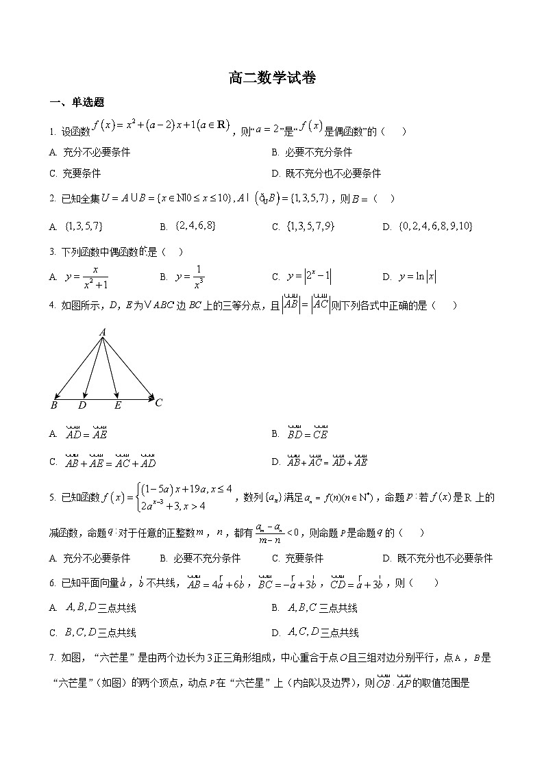 湖南省长沙市岳麓实验中学2024-2025学年高二下学期6月月考数学试题（原卷版）第1页