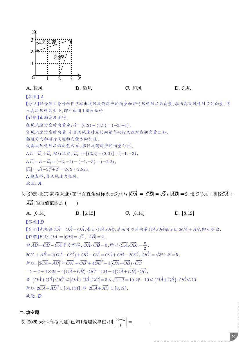 专题 平面向量与复数（解析版）第2页