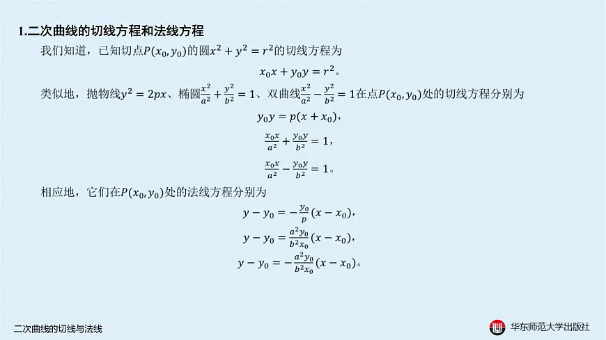 06-B-§12-1 二次曲线的切线与法线第2页
