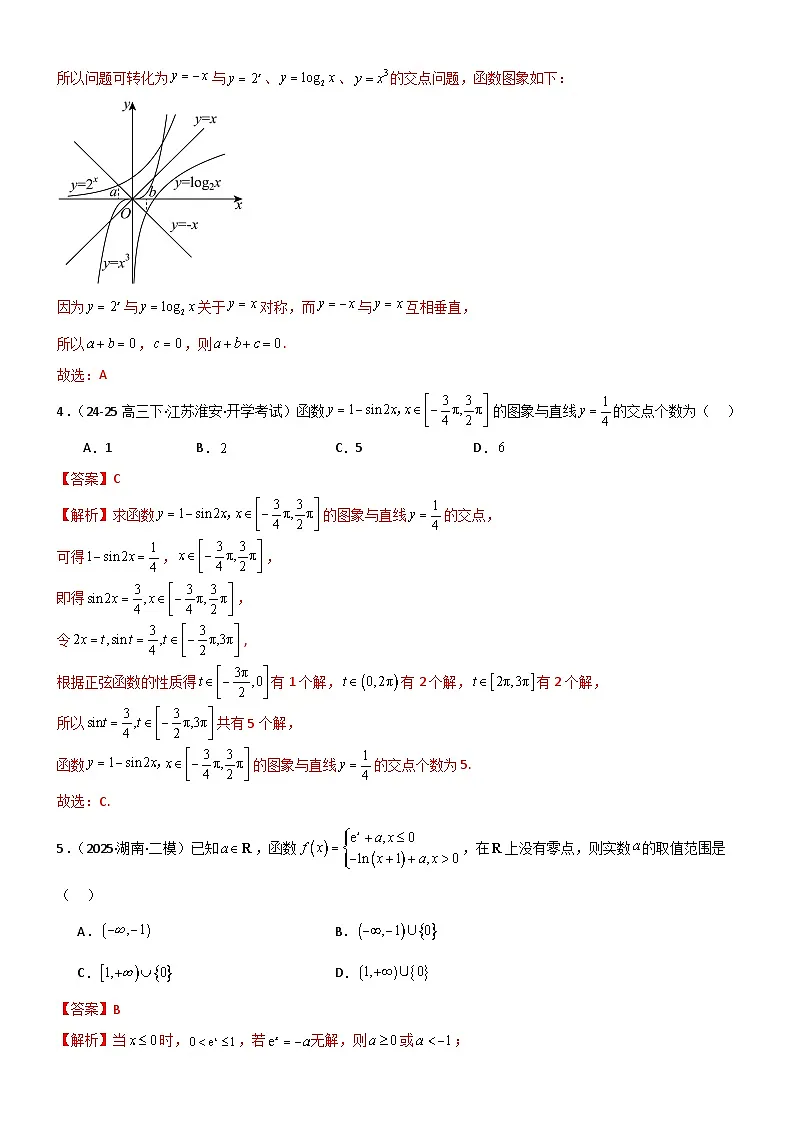 2.6 函数的零点（精练）（试卷版）（解析版）第2页
