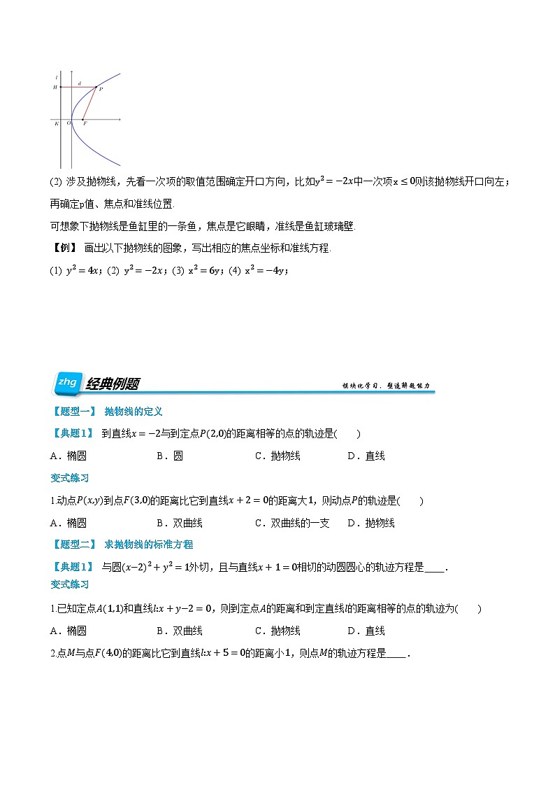 （预习）人教A版高二数学暑假自主学习讲义12 抛物线（原卷版）第2页