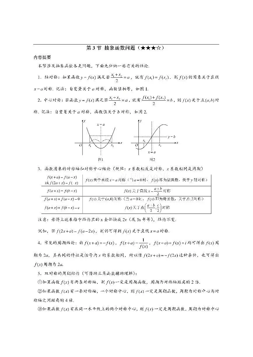 第3节 抽象函数问题（方法册+习题册）第1页