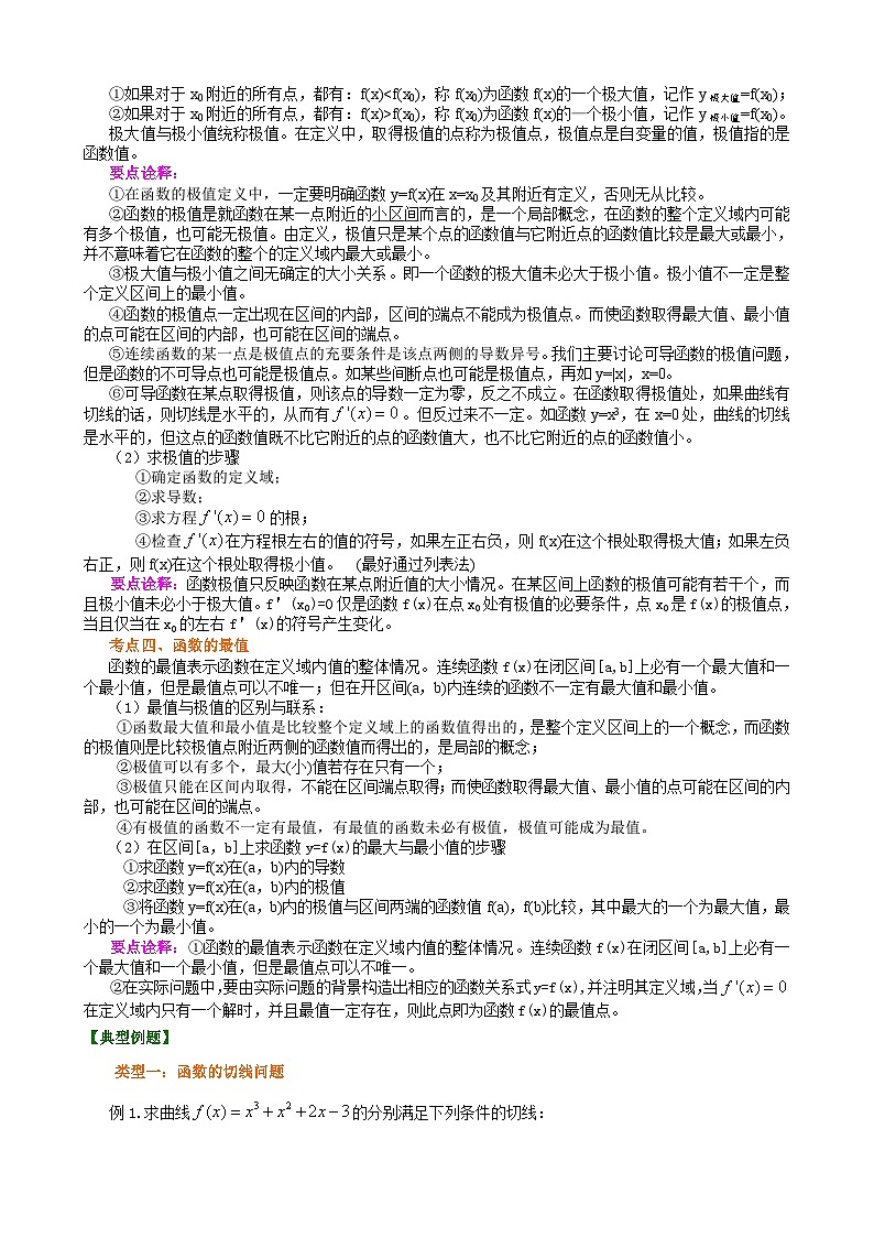 （通用）2026高考数学重难点讲练－导数的综合应用(基础)+巩固练习（附解析）第2页