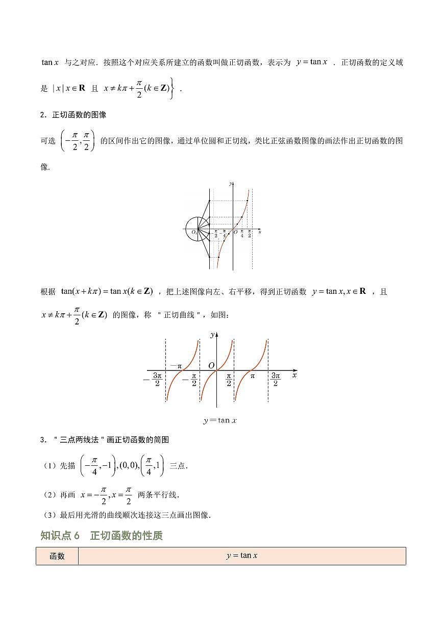 复习专题05 函数y=Asin(wx+φ)的图像与正切函数的图像和性质(解析版)第3页