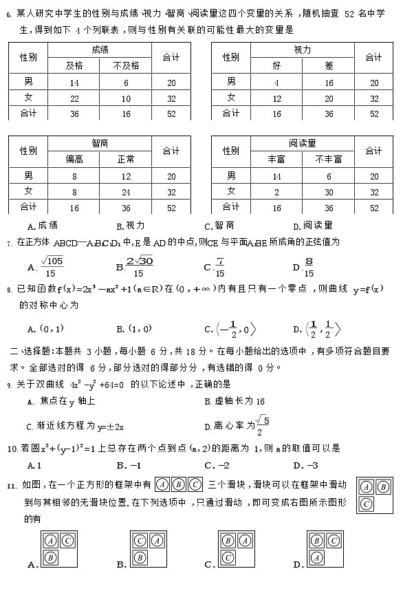 河南省开封市2024-2025学年高二下学期期末考试数学试卷第2页