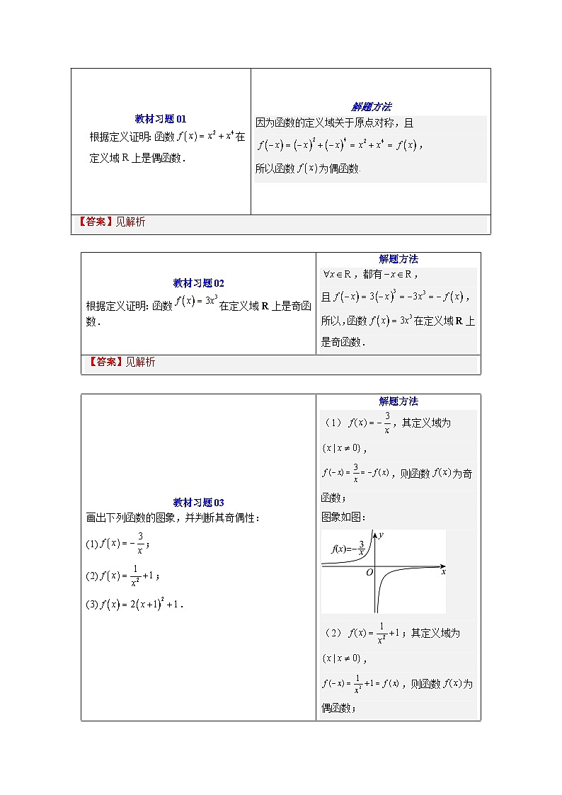 第13讲 函数的奇偶性（原卷版）第3页