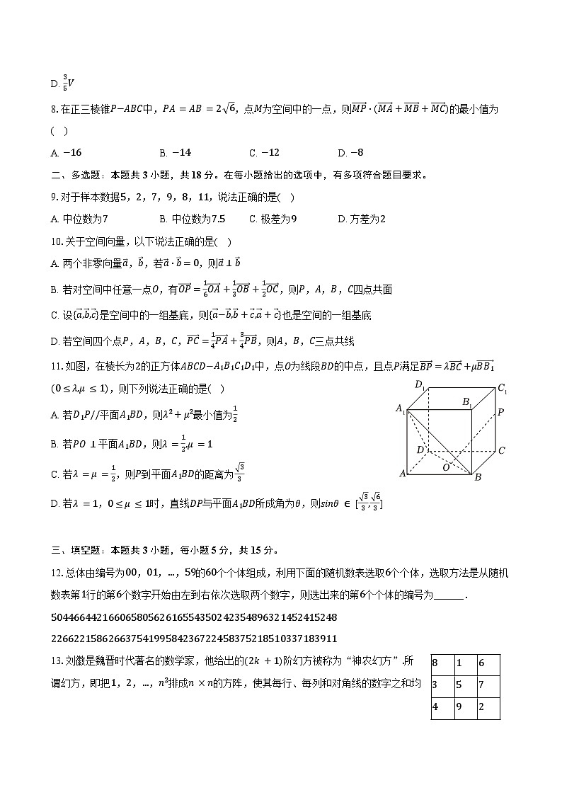 2024-2025学年宁夏银川一中高一（下）期末数学试卷（含解析）第2页