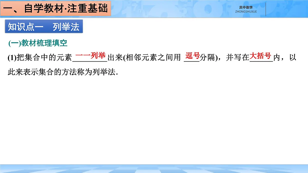 人教B版高中数学必修1 1-1-1《集合及其表示方法---第二课时集合的表示》课件第4页