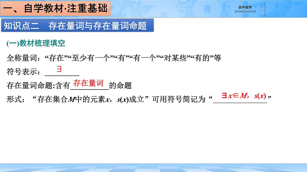 人教B版高中数学必修1 1-2-1《命题与量词》课件第6页