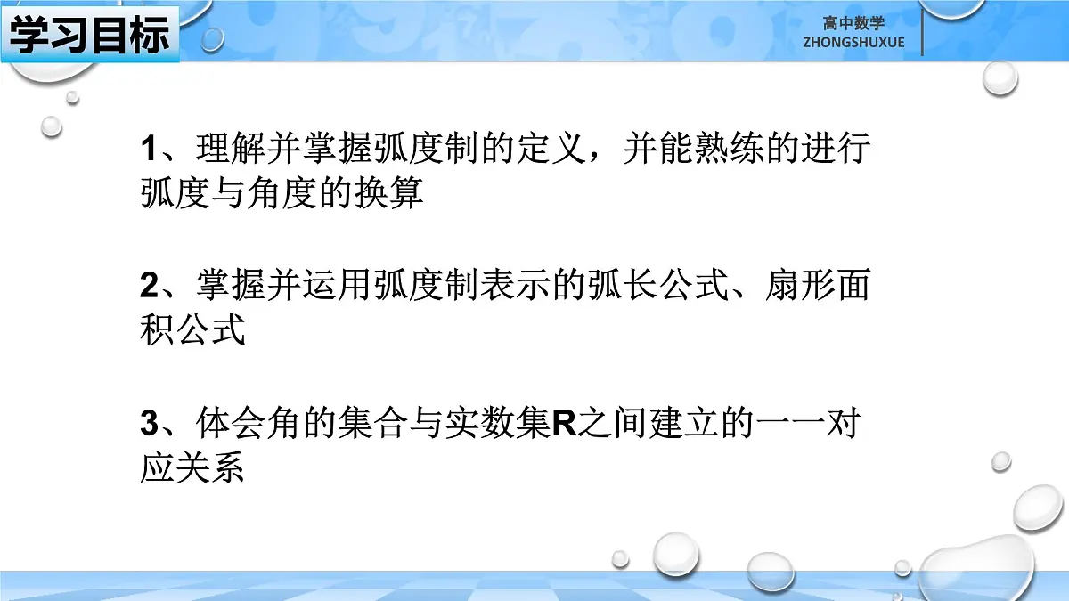 人教B版高中数学必修3《7-1-2弧度制及其与角度制的换算》课件第4页