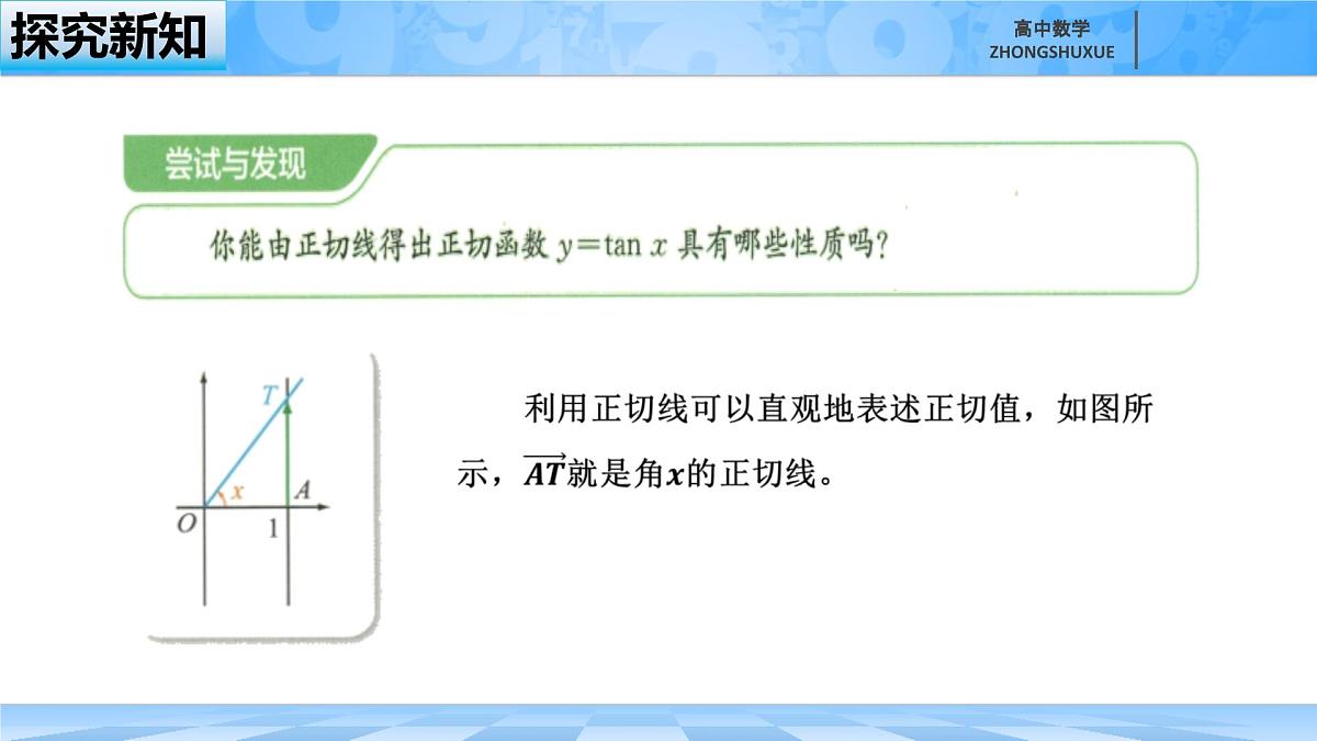 人教B版高中数学必修3 7-3-4《正切函数的性质与图像》课件第6页
