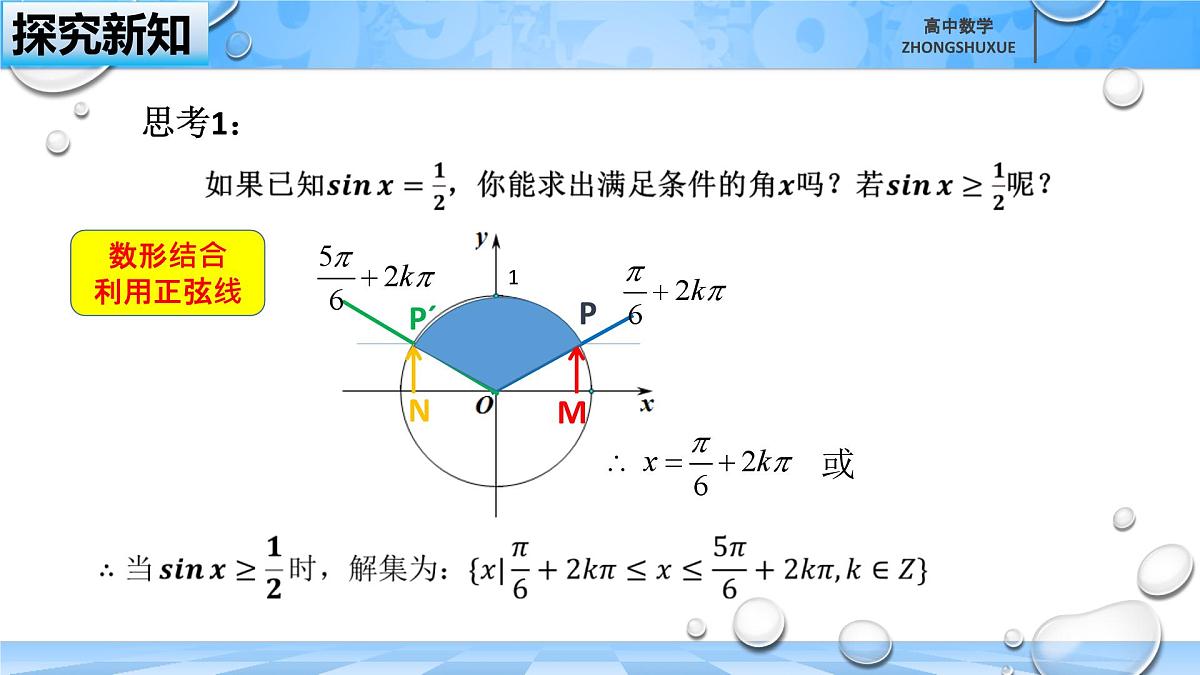 人教B版高中数学必修3 7-3-5《已知三角函数值求角》课件第5页