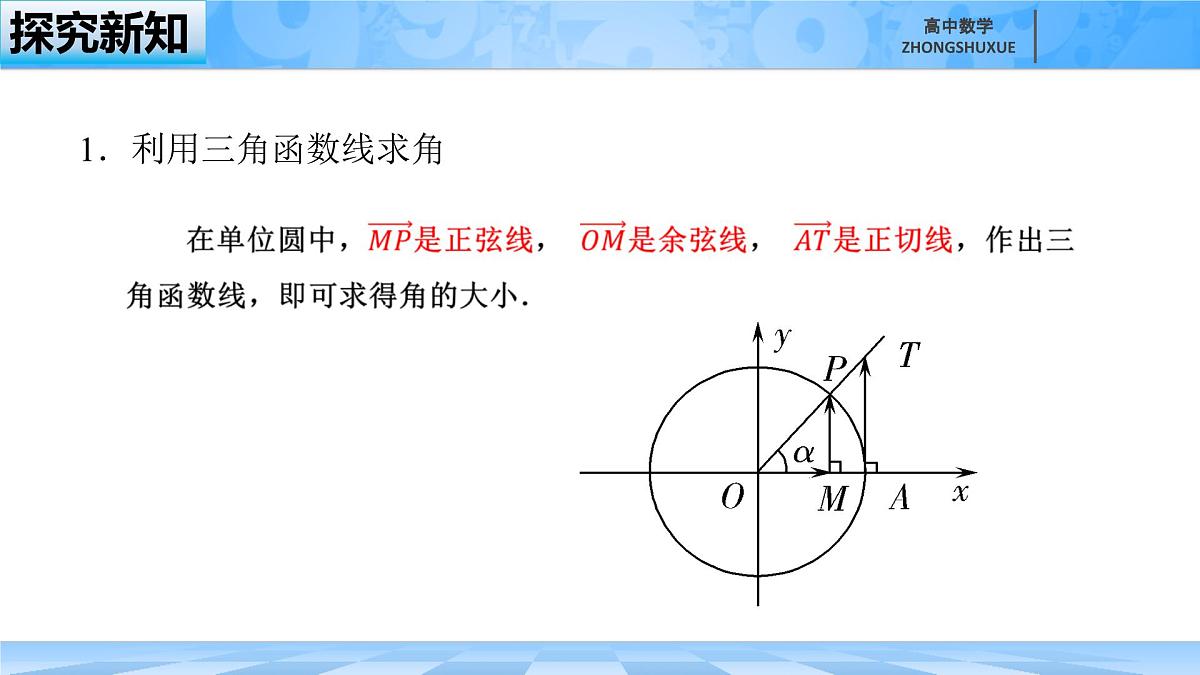 人教B版高中数学必修3 7-3-5《已知三角函数值求角》课件第6页