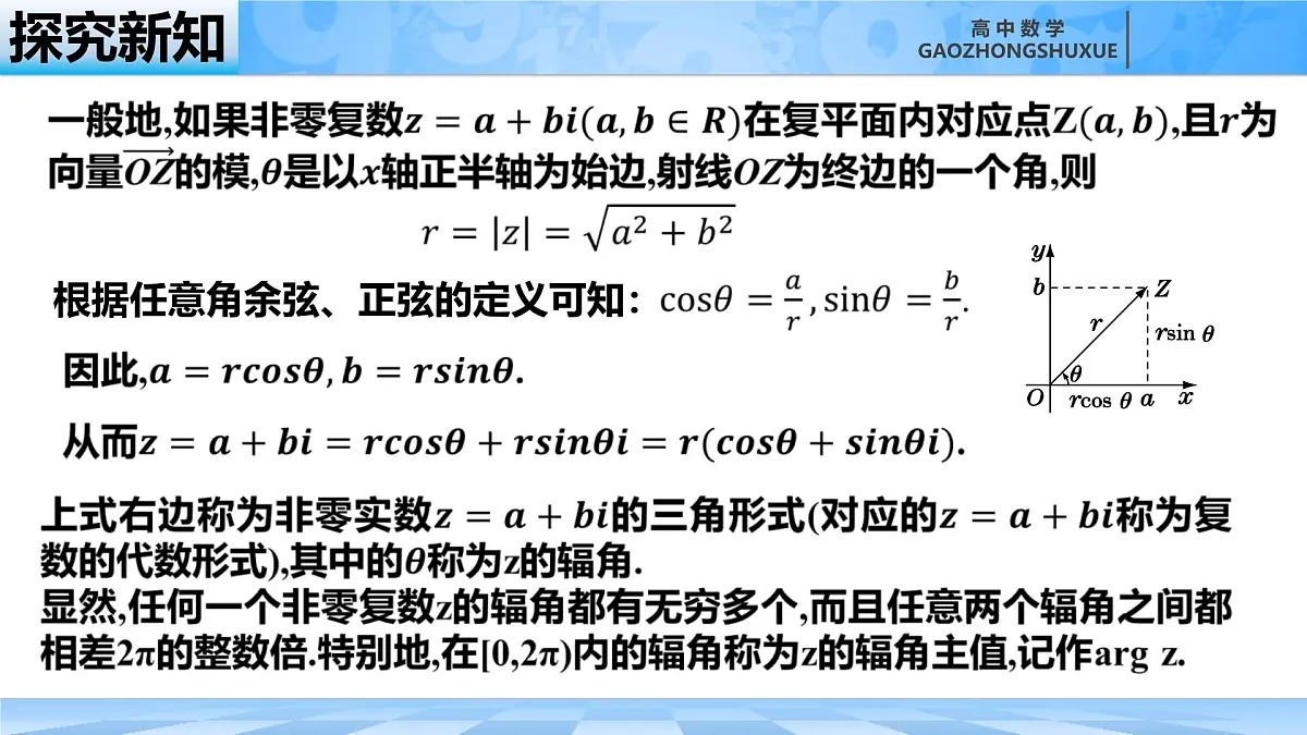 人教B版高中数学必修4 10-2-3《复数的三角形式及其运算》课件第4页