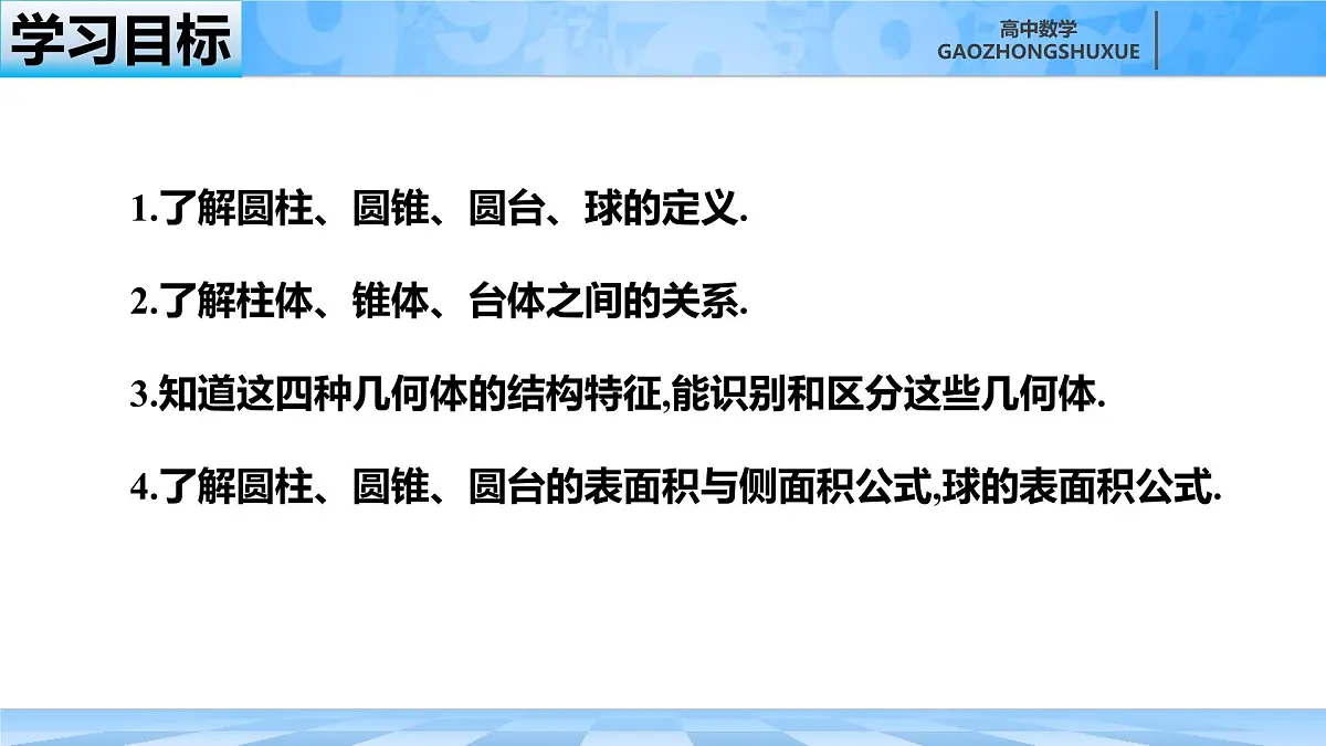 人教B版高中数学必修4 11-1-5《旋转体》-课件第3页