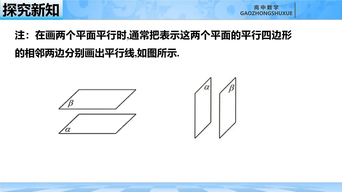人教B版高中数学必修4 11-3-3《平面与平面平行---第1课时》课件第6页