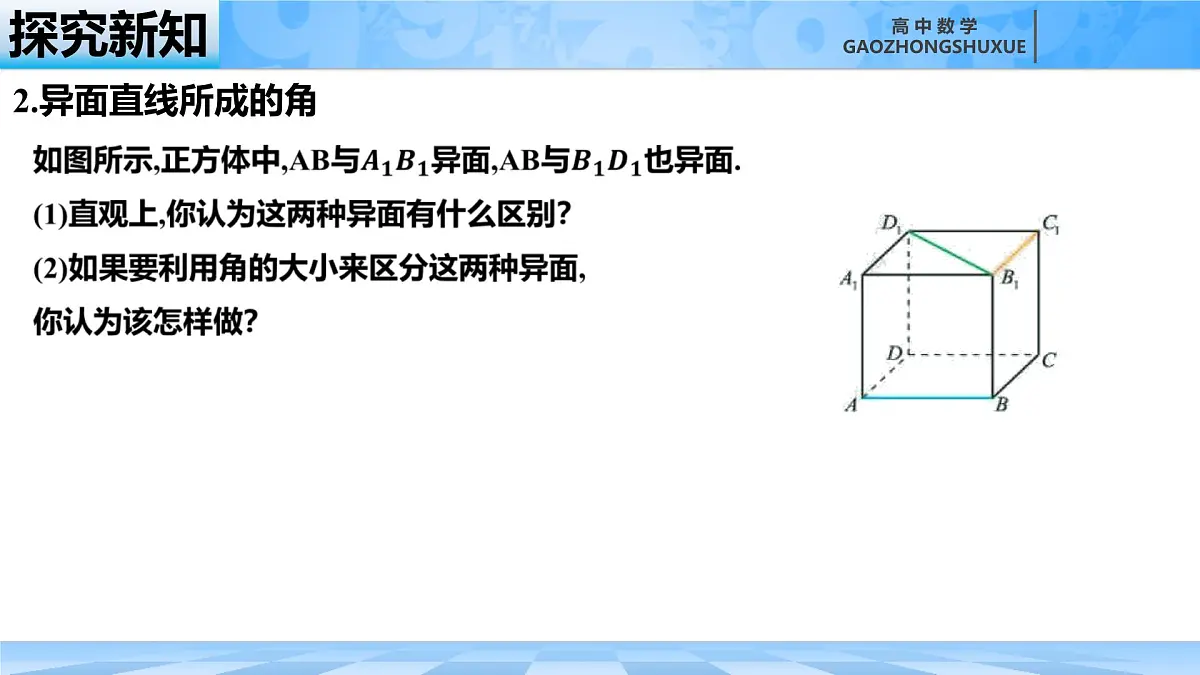 人教B版高中数学必修4 11-4-1《直线与平面垂直---第1课时》课件第6页
