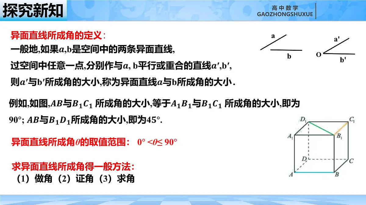 人教B版高中数学必修4 11-4-1《直线与平面垂直---第1课时》课件第7页