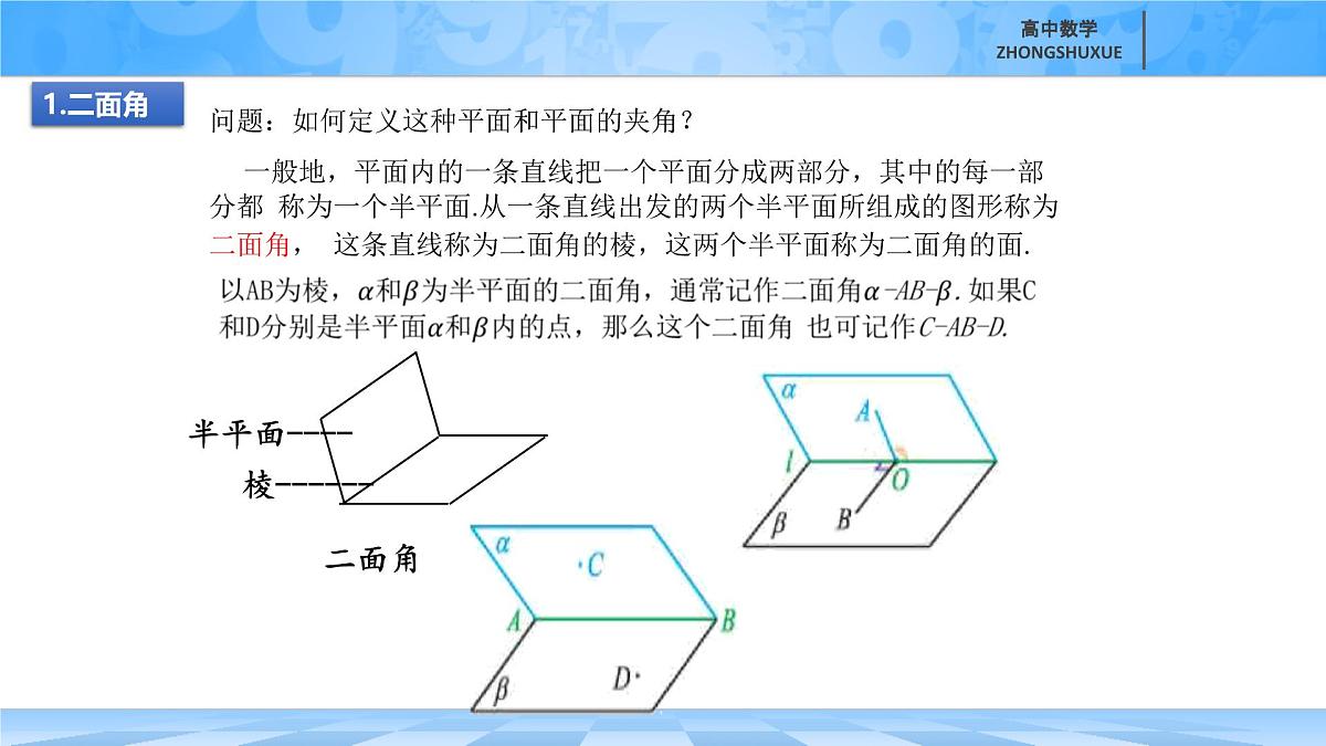 人教B版高中数学必修4 11-4-2平面与平面垂直-课件第3页
