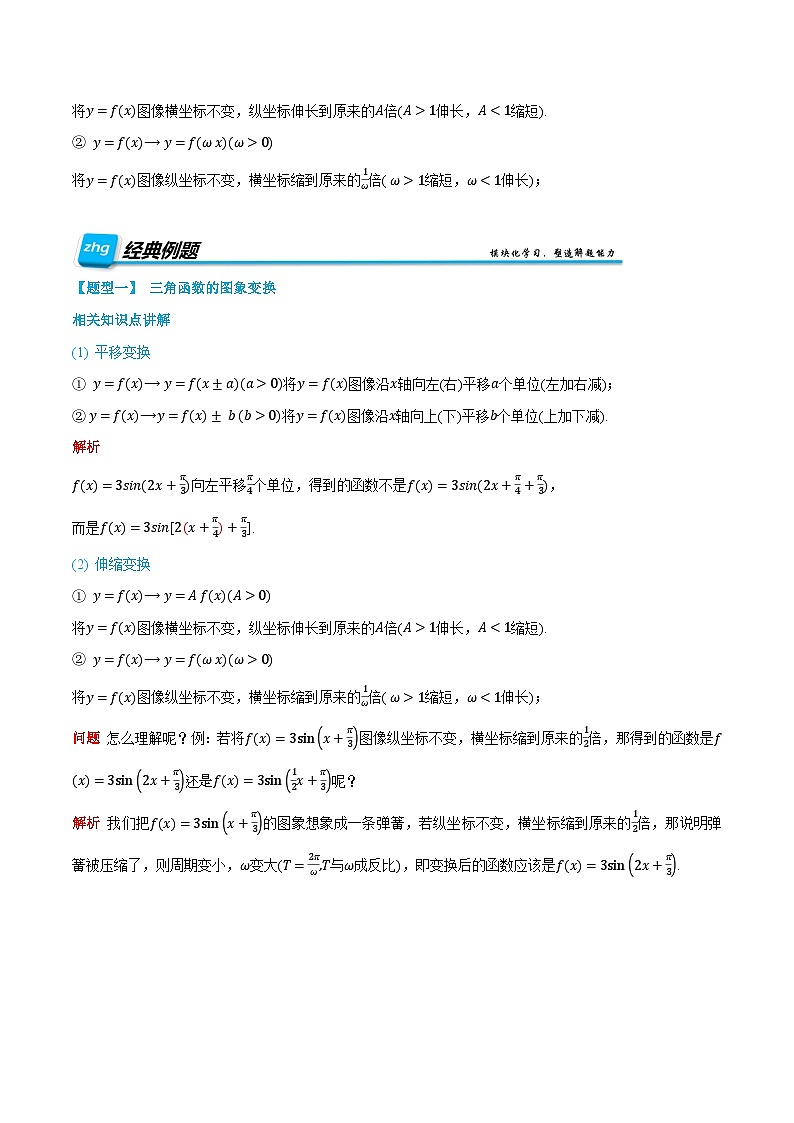第30讲 函数y＝Asin(ωx＋φ)的图象与性质 2024年新高一暑假数学预习课（人教A版2019必修第一册）（原卷版）第2页